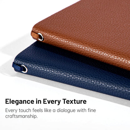 CAGIE Lined Journal Notebook for Men & Women,176 Pages A5 Medium Size, Softcover Leather Journals for Writing, College Ruled Notebook for Work & School, 100 GSM Thick Paper (5.7'' x 8.3'') (Burgundy)