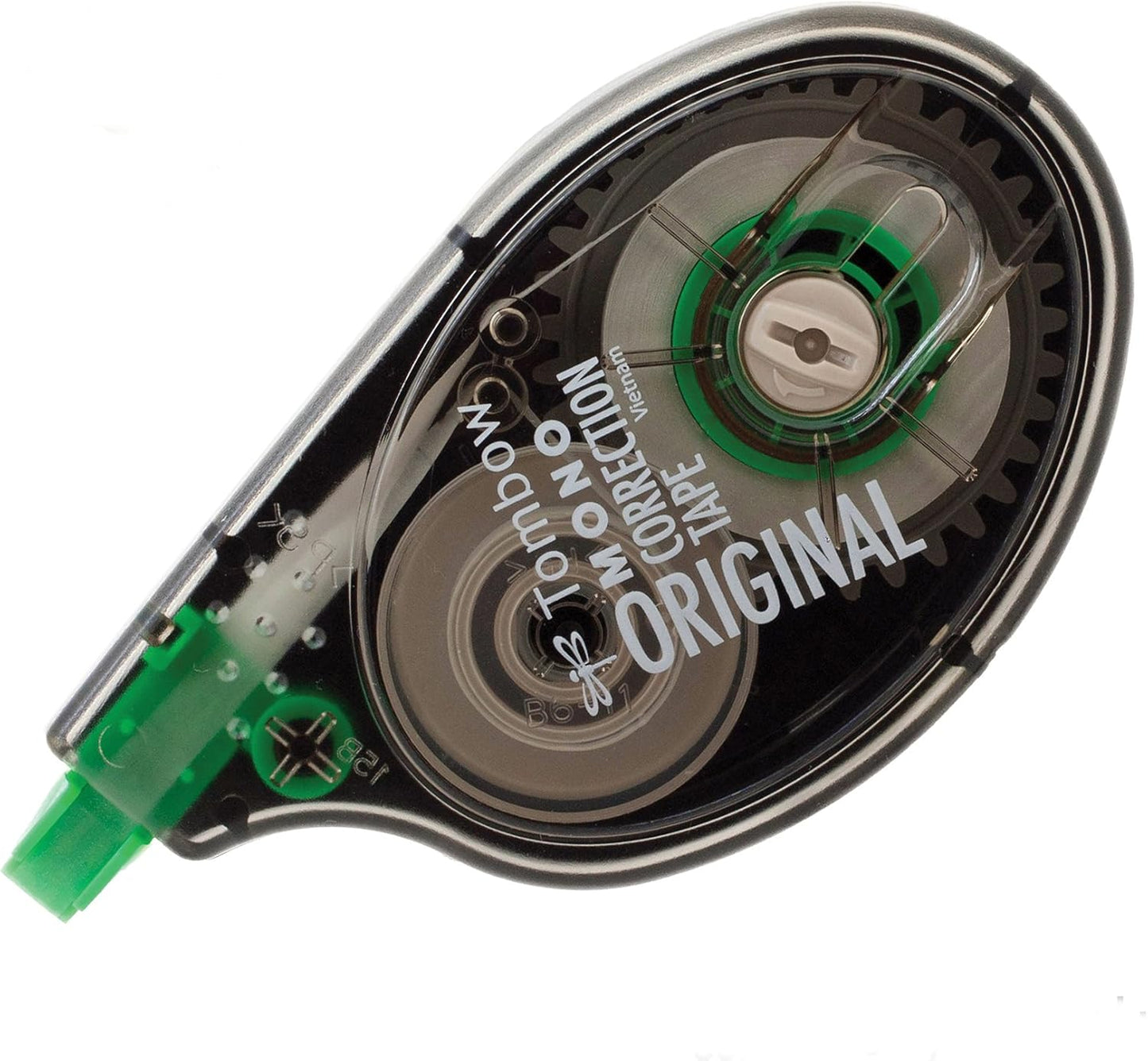 Tombow 68620 MONO Correction Tape, Non-Refillable, 1/6" x 394", White Tape (Pack of 2)