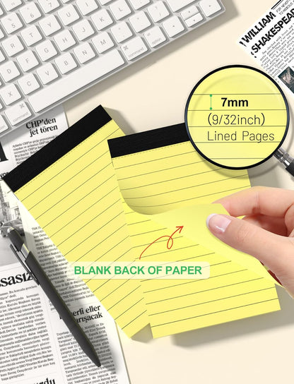 10 Pack Small Note Pads 3x5 Lined Writing Pads Mini Notepads Small Pads of Paper 3x5 With 30 Sheets per Notepad 80Gsm Paper Pads Mini Legal Pads 3x5 Inch Pocket Notebook for Taking Notes and Reminders