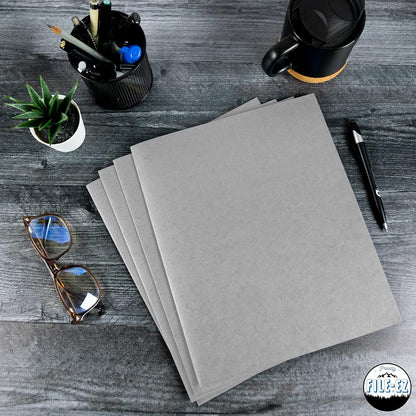 FILE-EZ Two-Pocket Folders, Navy Dark Blue, 25-Pack, Textured Paper, Letter Size (EZ-32523)