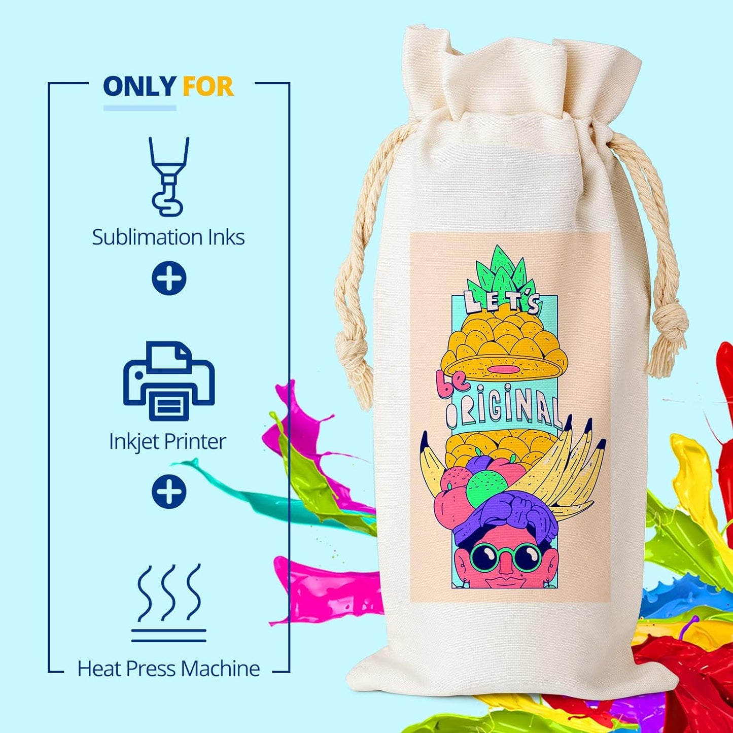 HTVRONT Sublimation Paper 8.5 x 11 inches - 150 Sheets Sublimation Paper Compatible with Inkjet Printer 120gsm