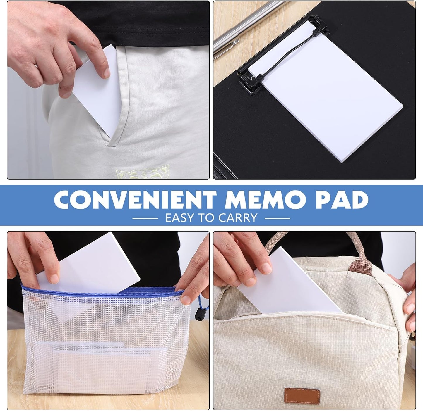 Thboxes 10 Pack Note Pads, 3"x 5" Writing Pads Scratch Pad 50 Sheets per Pad Small Memo Pad Server Notepad Blank Notepads for Office School Home To Do Lists Grocery List
