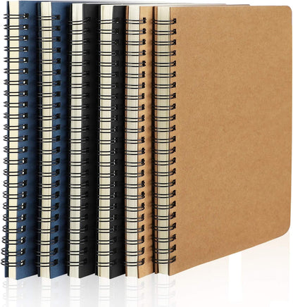 EUSOAR Spiral Lined Notebook, A5 3packs 5.5"X8.3" 120 Pages Lined Travel Notebooks Journal, Memo Notepad Sketchbook, Students College Office Business Diary Ruled Spiral Book Journal-3Colors Covers