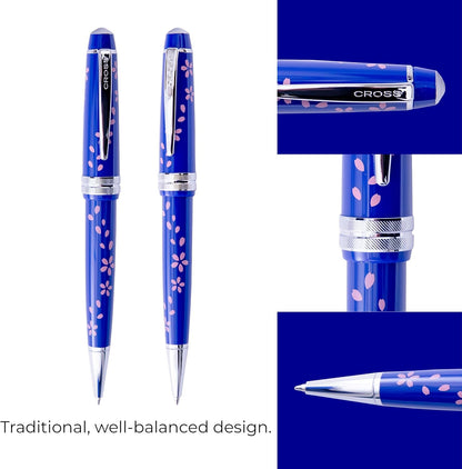 Cross Bailey Light Refillable Ballpoint Pen Presented in a Everyday Gift Box - Medium Point, Black Ink, Polished Green