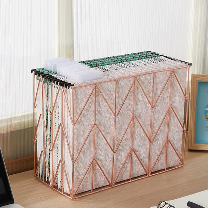 6 Pack Hanging Folder File Cabinet Organizer Letter Size 1/5 Cut Adjustable Label Decoration Home Office School Classroom, Green