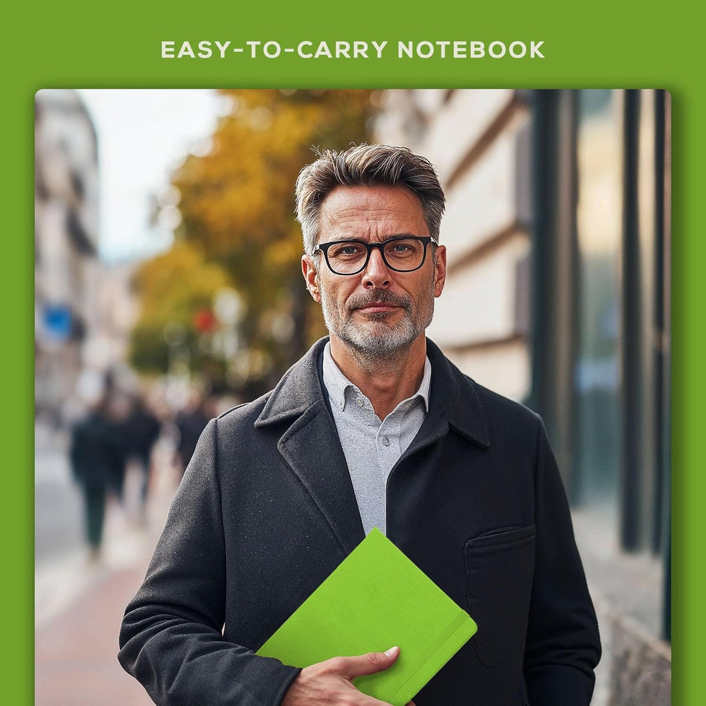 BEECHMORE BOOKS Large Lined Journal Notebook, 8.5" x 11.5" (A4) Hardcover Vegan Leather Executive Diary for Work, Thick 120gsm Paper, Lay-Flat Binding, Gift Box