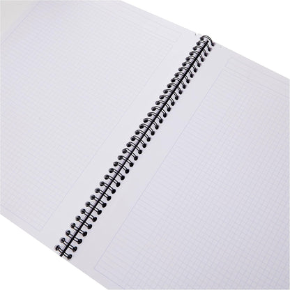 Rhodia 193101C - Spiral Notebook (Full Bound) White Notebook - A4+ - Ruled - 160 Detachable Pages - Clairefontaine Paper 80 g/m - Soft and Resistant Coated Card Cover - Classic