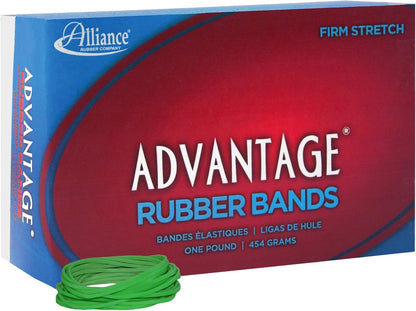 Alliance Rubber 26649 Advantage Rubber Bands Size #64, 1/4 lb Box Contains Approx. 80 Bands (3 1/2" x 1/4", Natural Crepe) Beige