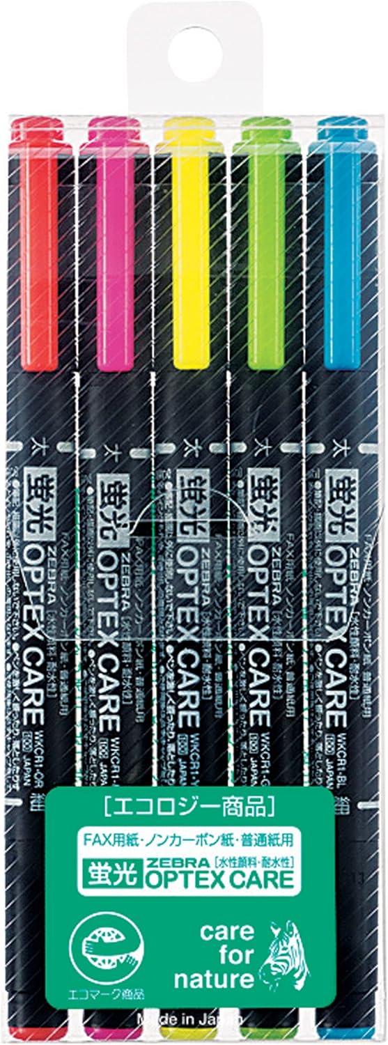 Zebra WKCR1-7C Highlighter Optex Care 7 Colors