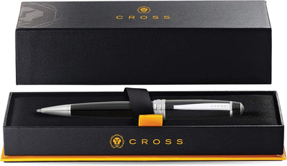 Cross Bailey Matte Red Lacquer Rollerball Pen - Refillable Pen for Smooth Writing - Well-Balanced, Distinctive Design - Easy Handling - Comfortable Grip - Gift-Ready Black Ink