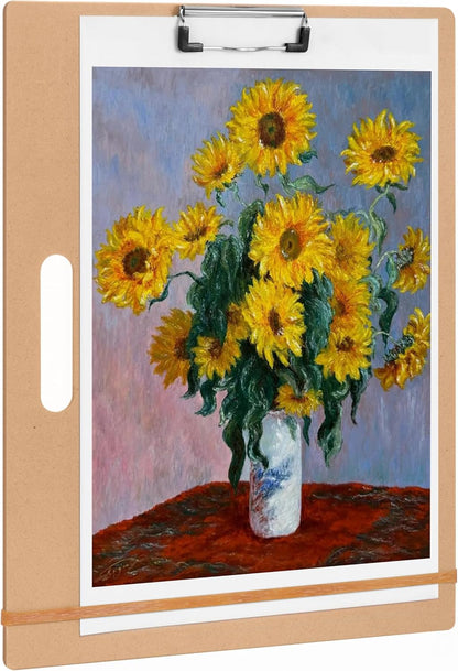 13" x 17" Artist Sketch Board with Handle - Portable Clipboard for Painting and Drawing, Art Supplies for Adults by TX Liteart