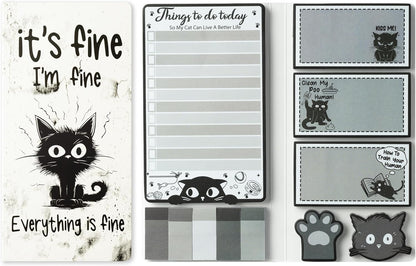 B1ykin Cute Sticky Notes Set - Stay Alive Skeleton Shaped Self-Stick Notes Pad, 550 Sheets Writing Memo Pages Sticky Notepad for Teacher Appreciation Gifts, School Office Supplies (Funny Skeleton) - Colors A