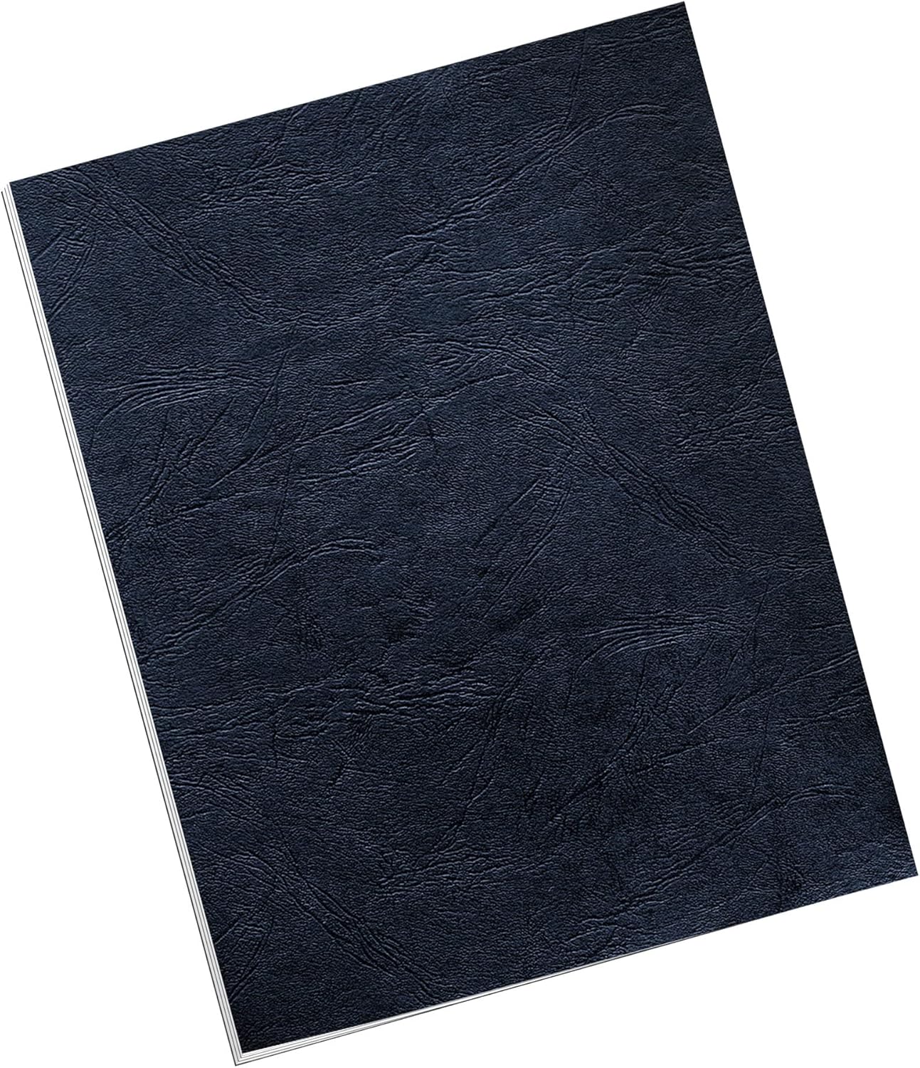 Fellowes Letter Size Binding Covers Expressions Grain, 50-Pack, Navy (52124)