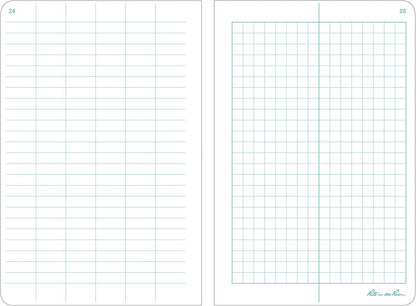 Rite In The Rain Weatherproof Stapled Notebook, 4.625" x 7", Orange Cover, Universal Pattern, 3 Pack (No. OR71FX)