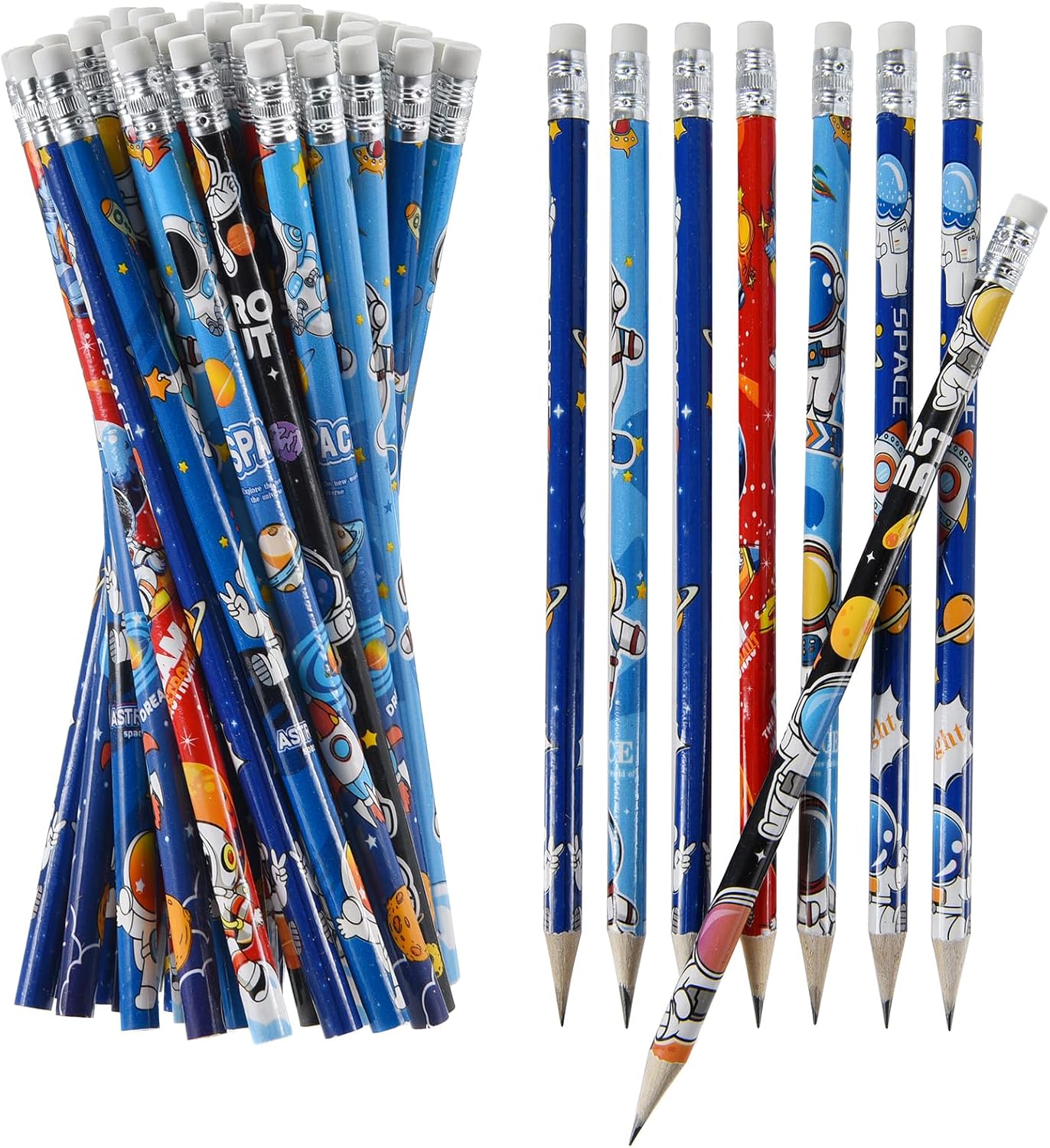 72PCS Corlorful Wooden cased Pencils for Kids with Erasers, Wood Wedding Golf for School,Drawing,Gift (72PCS) (Fruit, 72)