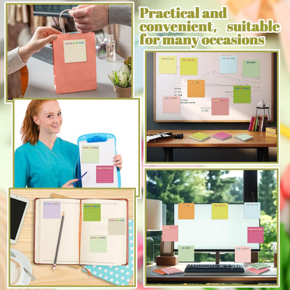 Yinder 48 Pcs Inspirational Sticky Notes Cute Motivational Sticky Notes Pad End of Year Employee Appreciation Gifts Bulk for Teacher Nurse Coworkers Office Supplies 3 x 3'' (Thank You,Dark Color)