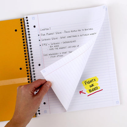 Five Star Spiral Notebook + Study App, 3 Subject, College Ruled Paper, 8-1/2" x 11", 150 Sheets, Fights Ink Bleed, Water Resistant Cover, Amethyst Purple (38746)