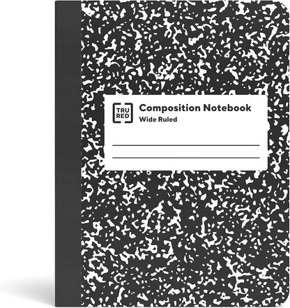 STAPLES Poly Composition Notebook, 9.75” x 7.5”, Wide Ruled, 70 Sheets, Assorted Colors
