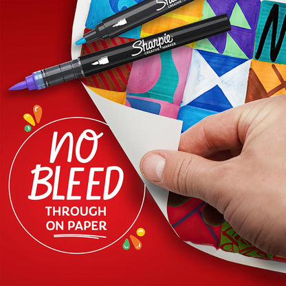 Sharpie Creative Markers Variety Pack, Water-Based Acrylic Paint Markers, Fine Tip, Assorted, 24 Count