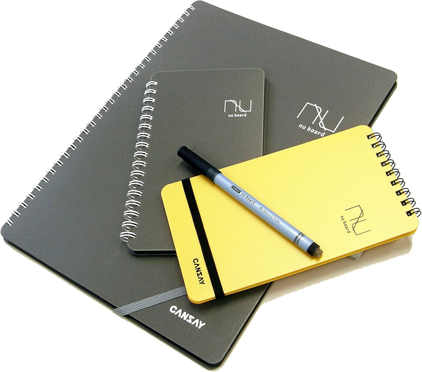 nu board Memo Size (4 x 7 inch) International Edition NASH04US08 Whiteboard Notebook - Dry Erase Notebook - Dry Erase Mini Size Board - Environmentally Reusable Notebook