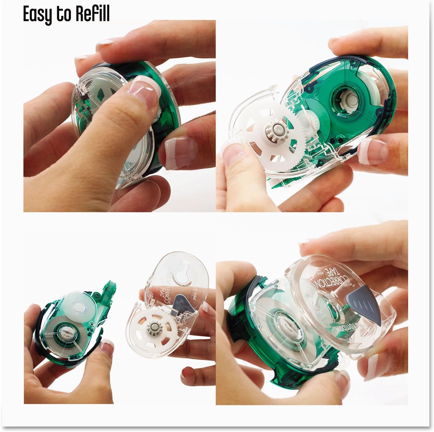 Tombow 68666 MONO Correction Tape Refill, 1/6-Inch x 472-Inch