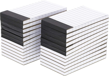 Paper Junkie Mini Paper Pad - 6.1 x 5.9 In, 24-Pack, Grey Board Backing - Lined Paper Pocket Notepad for Shopping Lists & To-Do Tasks