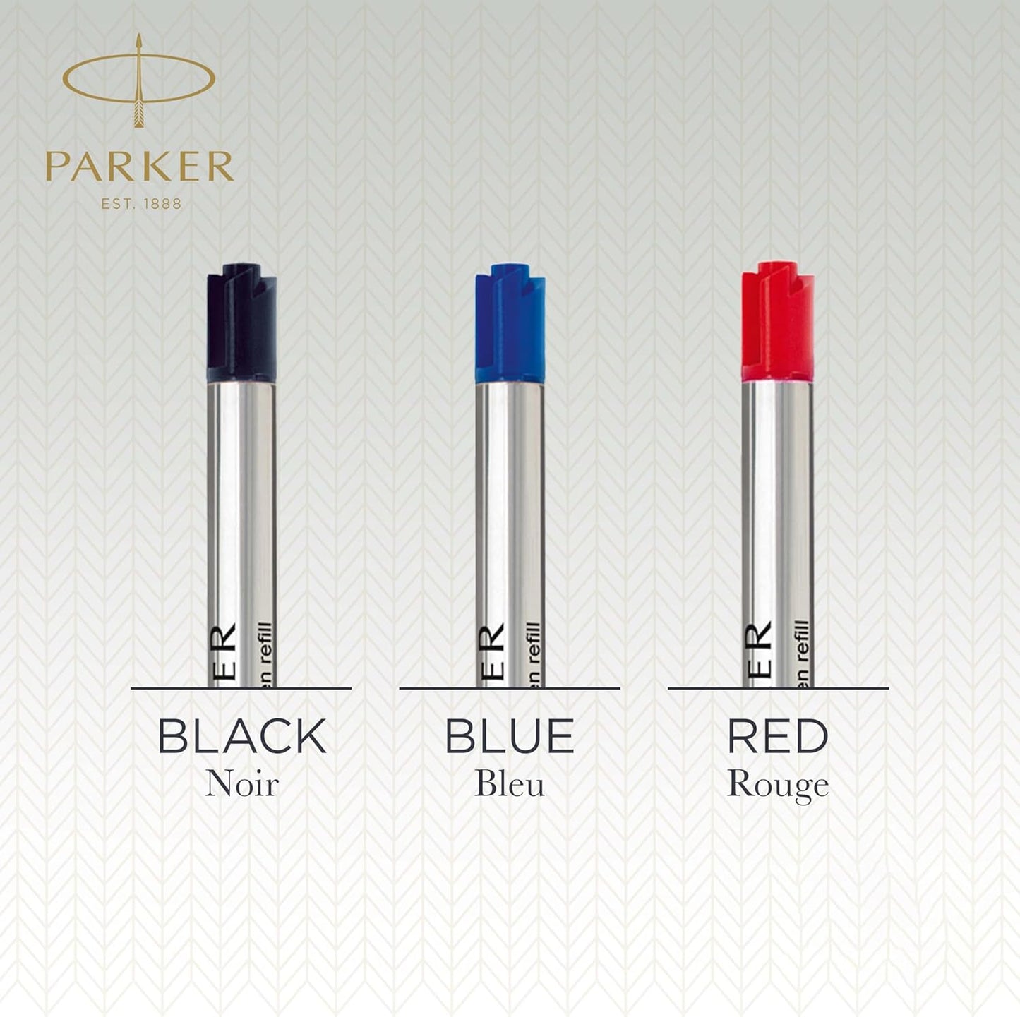 Parker Refill for Parker Ballpoint Pens, Fine Conical Tip, Black Ink
