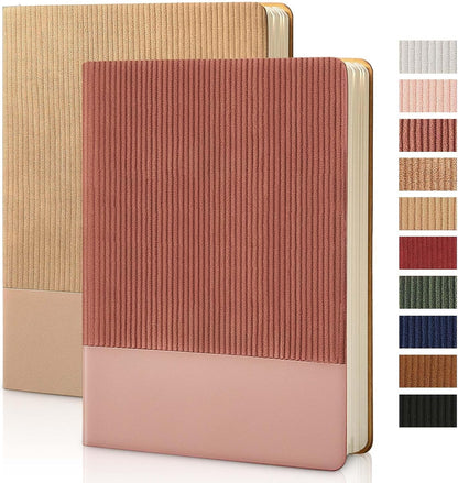 Lined Journal Notebook for Work College Ruled Note Book 5.79"x8.27"A5 PU Leather Daily Journaling 216 Pages for Women Men Writing Home School Supplies Business (Dark Green)