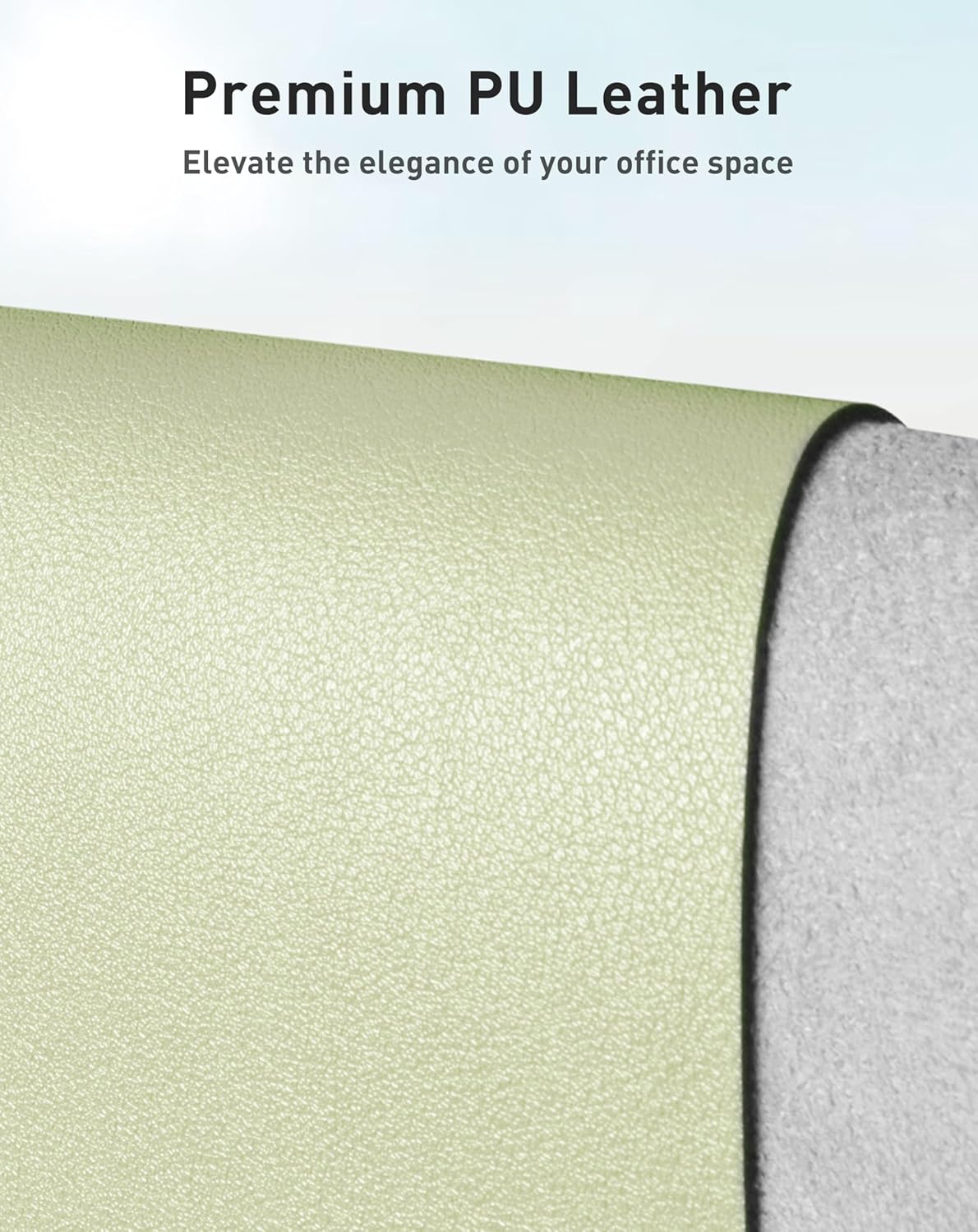 Aothia Non-Slip Waterproof PU Leather Desk Pad Protector for Mouse, Writing Desk, Office, Home, Laptop Blotter, 23.6" x 13.7", Black - Colors A