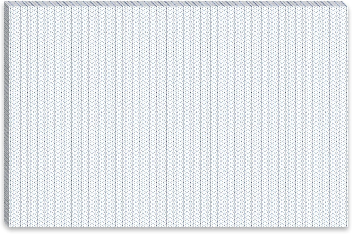 MotiMind 50 Sheets 8.5" x 11" Isometric Graph Paper Pad Isometric Paper Drafting and Graph Pads for 3D Designs Architecture Landscaping Engineering Drafting