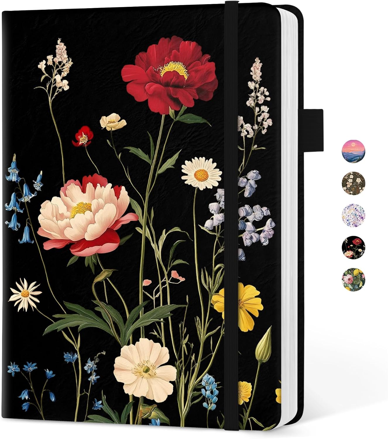 Taja Aesthetic Lined Journal for Women, Pretty 6" x 8" Notebook for Work & Note with 160 College Ruled Pages, Hardcover Leather Notebook for Journaling, Note Taking, Bible Study, Hummingbird