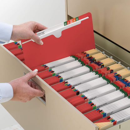 Smead File Jacket, Reinforced Straight-Cut Tab, Flat-No Expansion, Letter Size, Manila, 100 per Box (75500)
