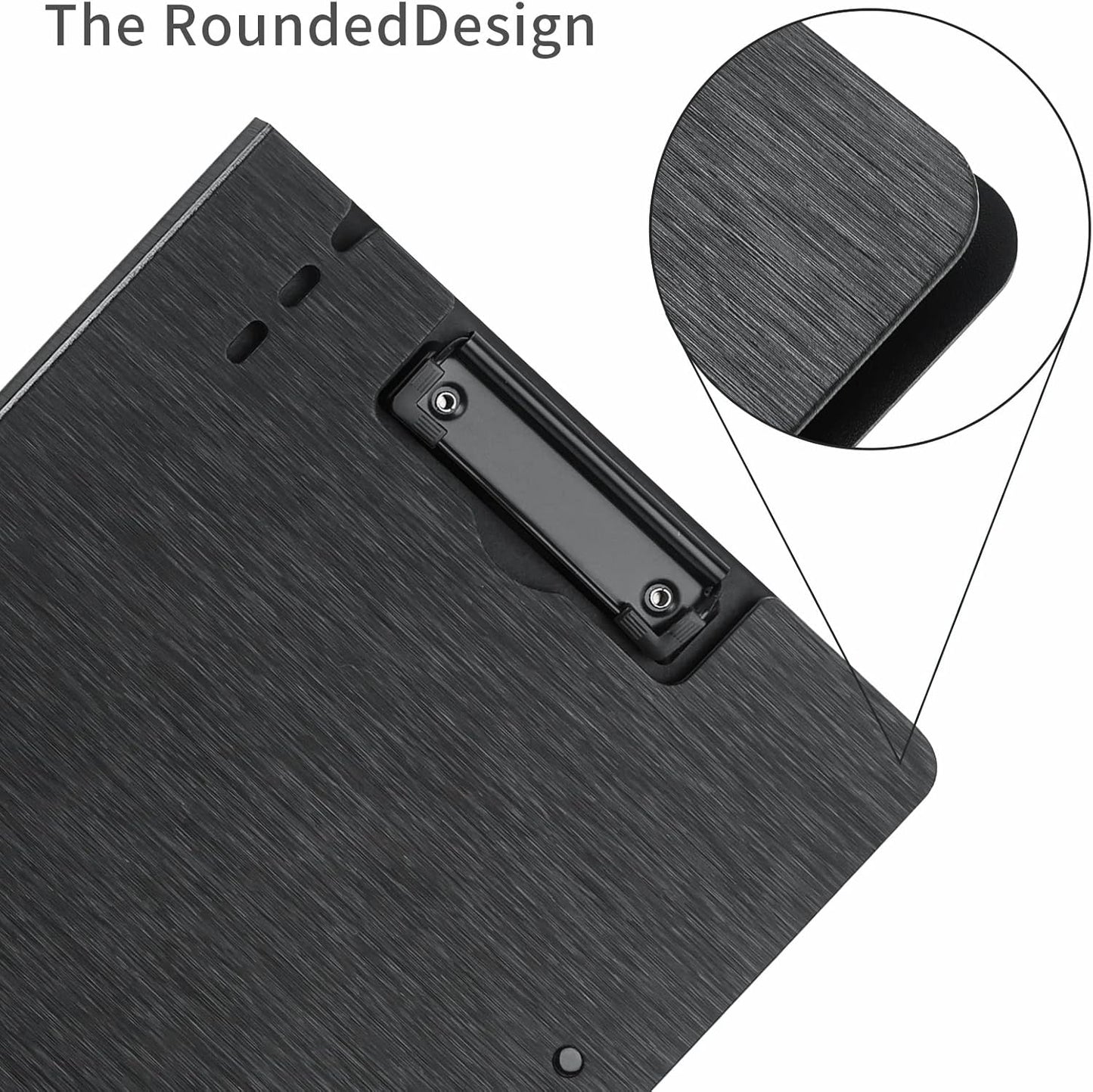 A4 Clipboard Folder,10 Pack Foldable Clipboards with Pocket for Business,Office,School or Restaurant (Black)