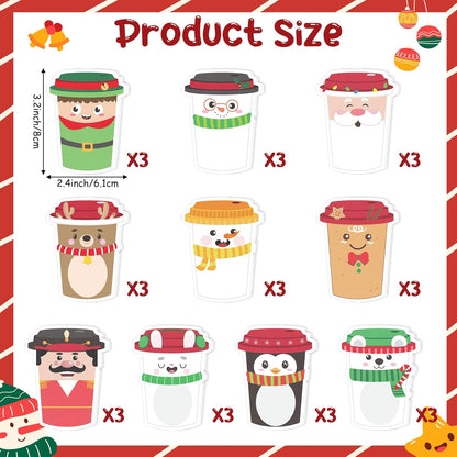 CJiangpo 30Pcs Marshmallow Sticky Notes Pads, 600 Sheets Cute Self Stick Notepad Memo Pads Funny Cartoon Page Marker Classroom Rewards Camping Themed Gift