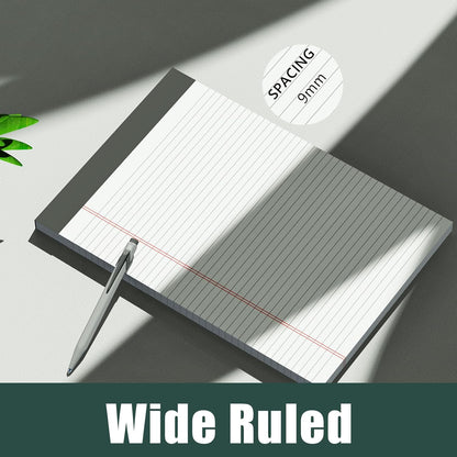 Legal Pads 8.5 x 11 College Ruled Note Pads 8.5 x 11.75 Yellow Notepad 80gsm Lined Paper Pads, 30 Sheets per Pad, 2 Pack Perforated Writing Pads Perfect for Office, Home, School