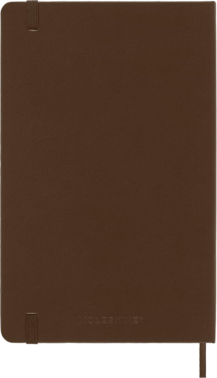 Moleskine Classic Notebook, Large, Squared, Red, Hard Cover (5 x 8.25)