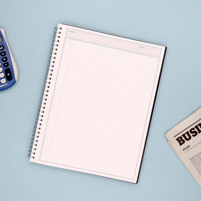 Blue Sky Smart Notes Professional Notebook, Wire-O Binding, 8.5" x 11", Black (14713)