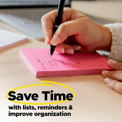 Post-it Pop-up Notes, 5 Sticky Note Pads, 3 x 3 in., School Supplies, Office Products, Accordion Sticky Notes Work with Pop-Up Note Dispenser, Assorted Brights