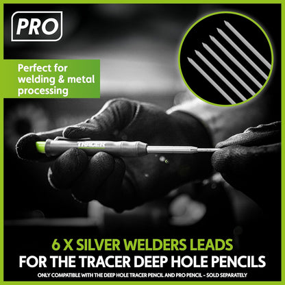Tracer 2.8mm Carbide Tipped Lead 3-Pack with Anti-Snap Case - Lead Refill for Mechanical Pencil to Mark Wood, Metal, Ceramic, Glass, Woodworking and Carpenter Pencil Tool Use - ALPC1