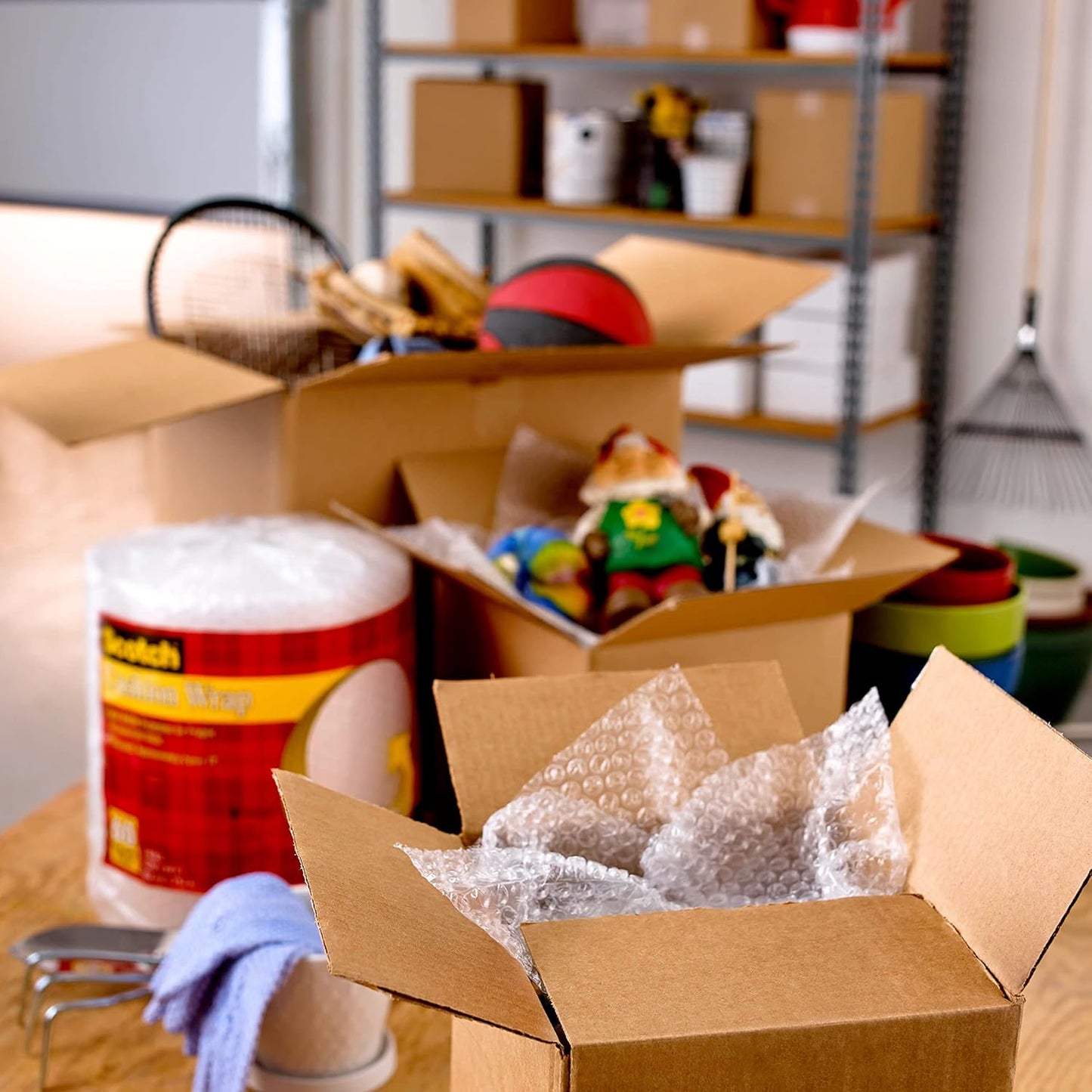 Scotch Box Lock Packing Tape, Clear, Extreme Grip Box Packaging Tape for Shipping and Mailing, 1.88 in x 54.6 yd, 6 Rolls