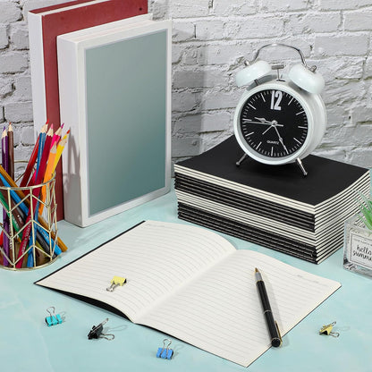 Handepo 100 Pack A5 Composition Notebooks 72 Pages/36 Sheets Ruled Lined Composition Kraft Notebooks Bulk Soft Cover Journals Travel Memo for Students Classroom Office Supplies(a5, Colourful)