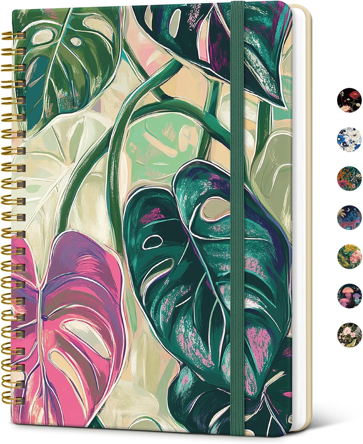 Taja Lined Spiral Notebook Journal for Women A5(5.8" × 8.3"), Cute Hardcover Notebook for Work, School & Note Taking, Pretty College Ruled Journal for Writing, 140 Pages, Sunset