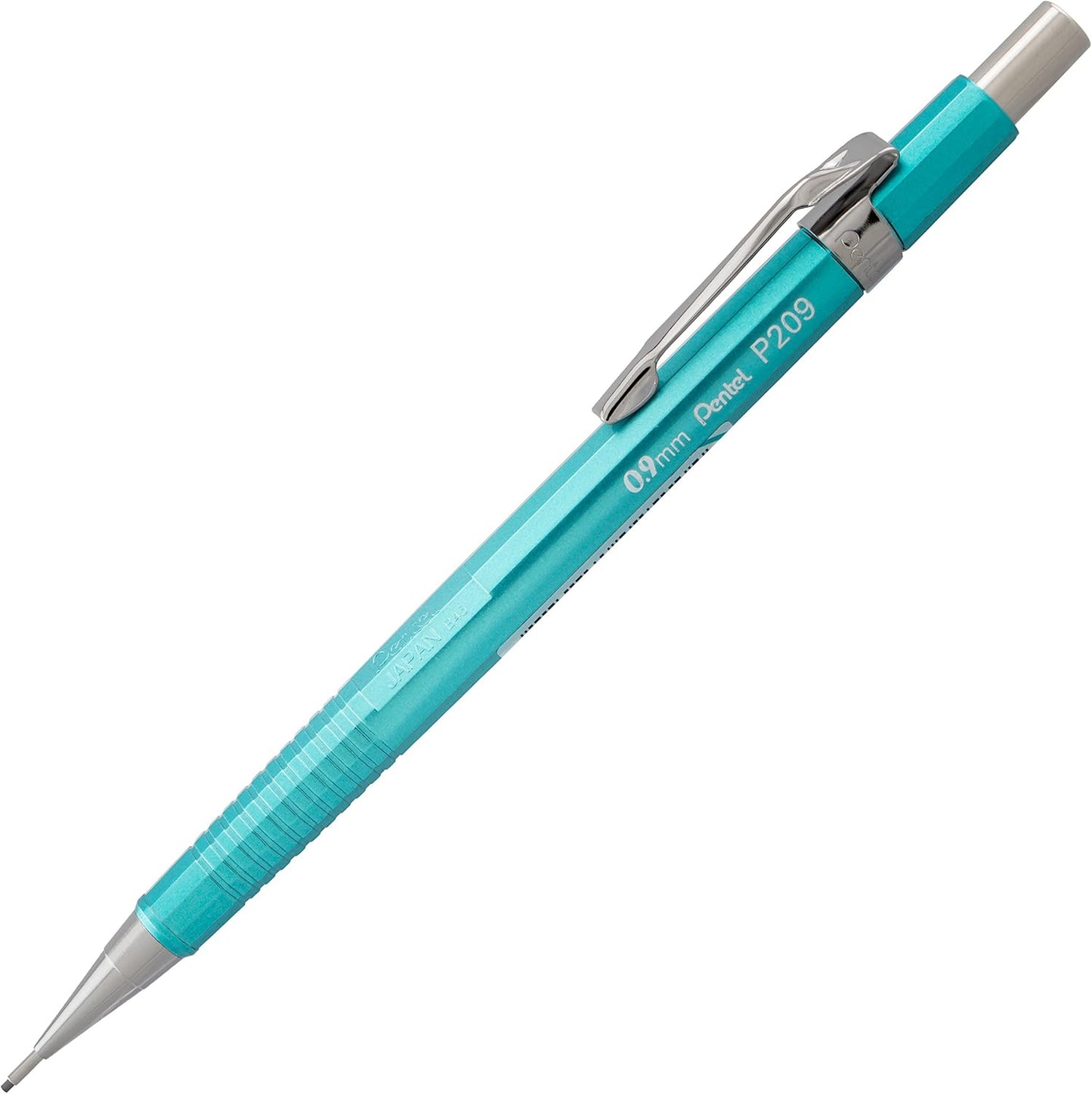 Pentel Sharp Mechanical Pencil, (0.9mm), Metallic Bluish Green Barrel, Box of 12 (P209MK)