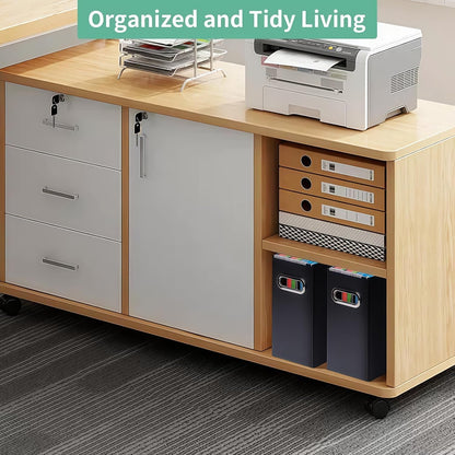 Collapsible File Organizer Box with Handle, Filing Organizer for Home or Office, Small Portable File Box(1 Pack, White)
