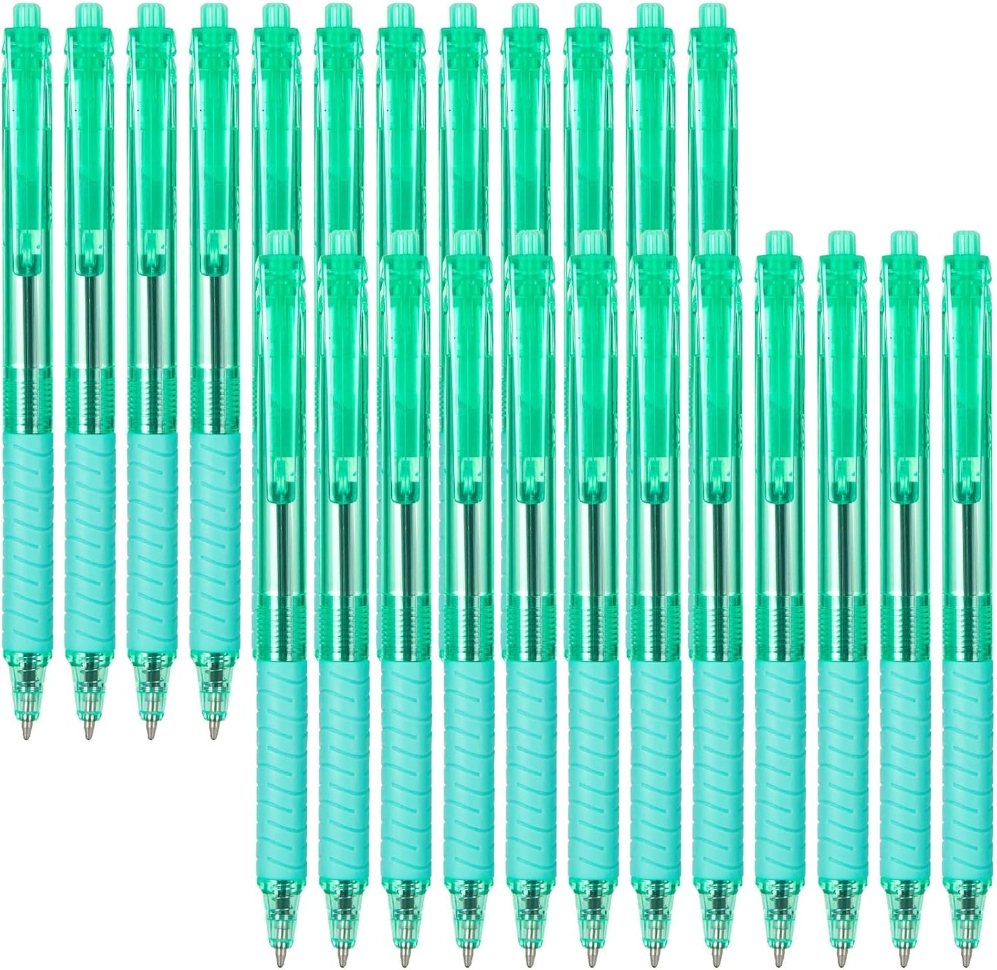 Sooez 40 Pack Bulk Pens Ballpoint, Smooth Writing Pens with Soft Grip, Retractable Black Ink Pens, Medium Point 1.0mm Pen for Journaling, Ballpoint Pen Office Supplies for Nurse, Server, Note Taking