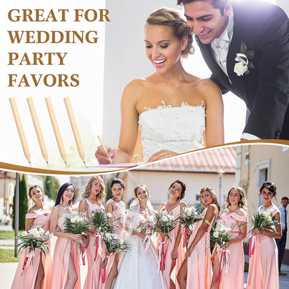 Fuutreo 200 Pcs Golf Pencils Bulk 2 HB 3.5 Inch Mini Half Pencils Pre Sharpened Natural Wooden Pencil for Office Employee Volunteer Teacher Students Graduation Party Favors