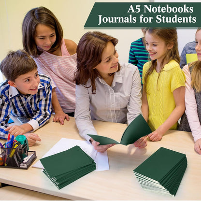 Mimorou 100 Pcs Journals Notebooks Bulk - Kraft Softcover A5 Small Notebooks 5.5 Inch x 8.3 Inch Notepads with 60 Page 30 Sheet for Writing Sketch Travel Office Supplies(Navy Blue,Lined)