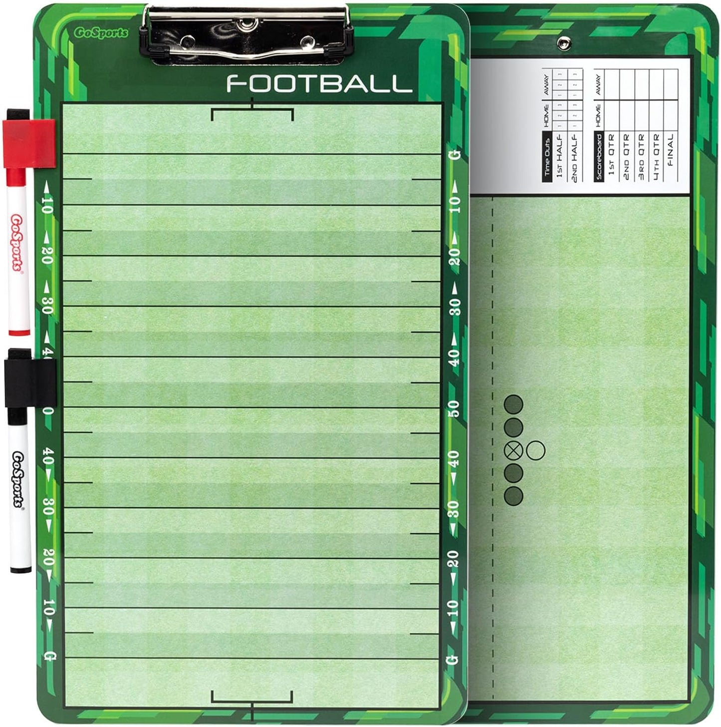 GoSports Premium Dry Erase Coaches Clipboards – Basketball, Baseball, Football, Soccer, Hockey, Volleyball, Lacrosse