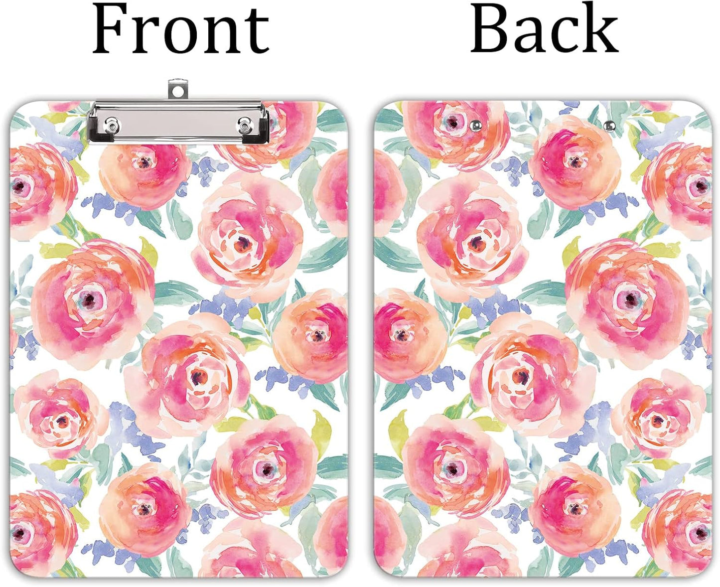 Hongri Plastic Cute Clipboard, Letter Size for Students, Teacher, Woman and Kids, Low Profile Clip, Decorative Pattern, Size 9 x 12.5 in, Dream Marble