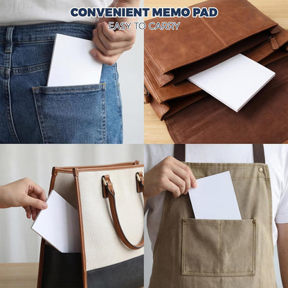 Thboxes 10 Pack Note Pads, 3"x 5" Writing Pads Scratch Pad 50 Sheets per Pad Small Memo Pad Server Notepad Blank Notepads for Office School Home To Do Lists Grocery List